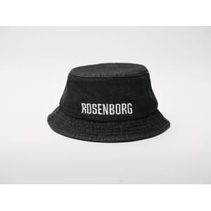 Bøttehatt sort denim